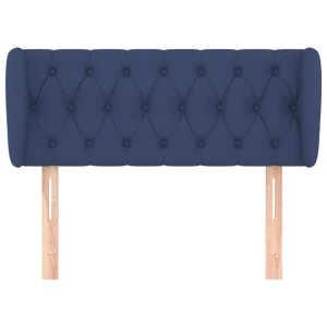 VidaXL Tête De Lit Avec Oreilles Bleu 103x23x78/88 Cm Tissu vente en ligne pas cher 11