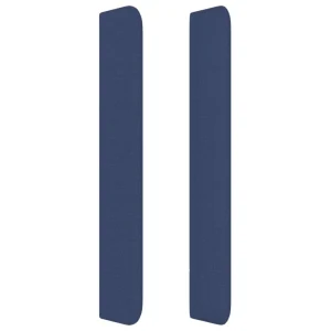 VidaXL Tête De Lit Avec Oreilles Bleu 163x16x118/128 Cm Tissu marque pas cher 13