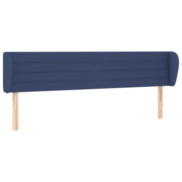 design à la mode VidaXL Tête De Lit Avec Oreilles Bleu 163x23x78/88 Cm Tissu 3