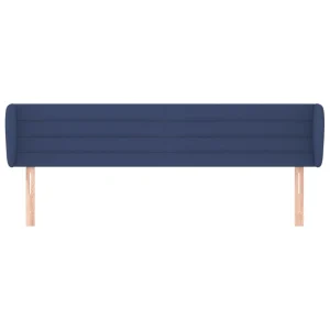 design à la mode VidaXL Tête De Lit Avec Oreilles Bleu 163x23x78/88 Cm Tissu 11