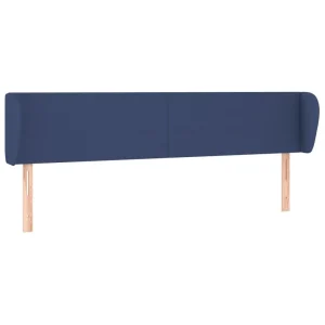 VidaXL Tête De Lit Avec Oreilles Bleu 183x23x78/88 Cm Tissu magasin paris 9