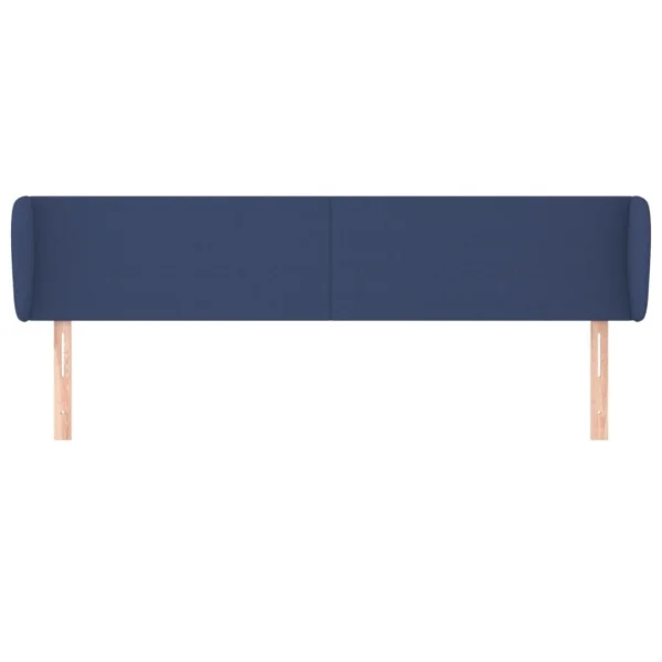 VidaXL Tête De Lit Avec Oreilles Bleu 183x23x78/88 Cm Tissu magasin paris 4