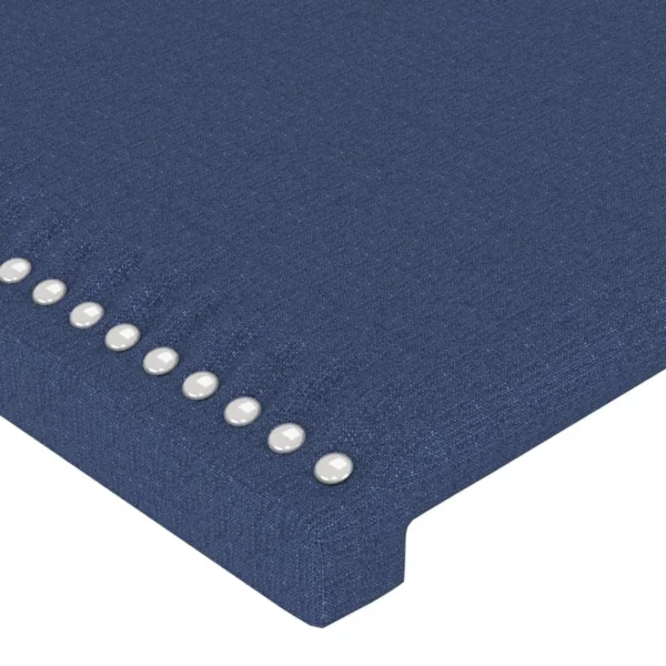 VidaXL Tête De Lit Avec Oreilles Bleu 203x23x78/88 Cm Tissu REMISE allant jusqu. 6