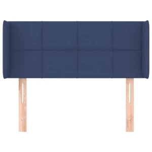 Livraison rapide VidaXL Tête De Lit Avec Oreilles Bleu 83x16x78/88 Cm Tissu 11