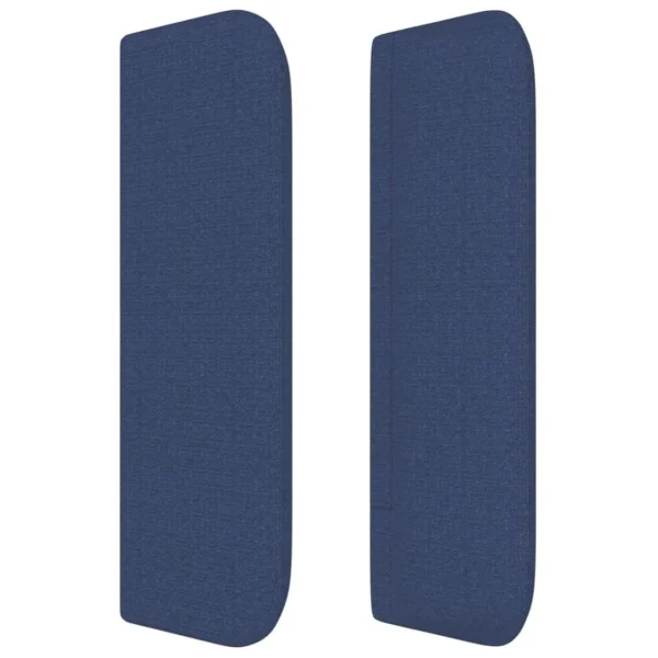 Livraison rapide VidaXL Tête De Lit Avec Oreilles Bleu 83x16x78/88 Cm Tissu 5
