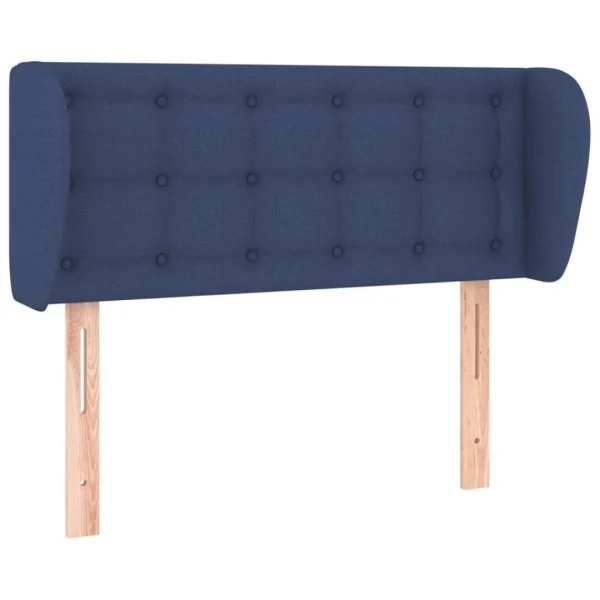 Authenticité garantie VidaXL Tête De Lit Avec Oreilles Bleu 83x23x78/88 Cm Tissu 3