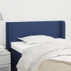 soldes VidaXL Tête De Lit Avec Oreilles Bleu 93x16x78/88 Cm Tissu 17
