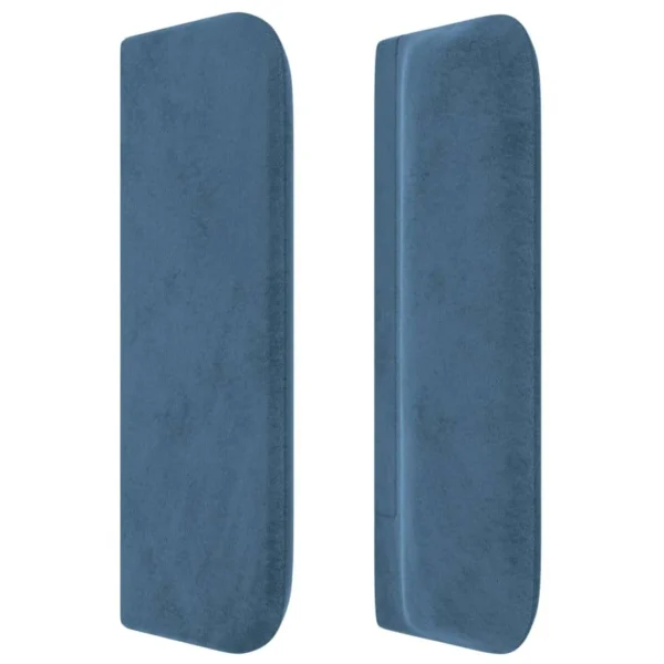 VidaXL Tête De Lit Avec Oreilles Bleu Foncé 103x16x78/88 Cm Velours boutique en ligne 5