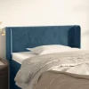 VidaXL Tête De Lit Avec Oreilles Bleu Foncé 93x16x78/88 Cm Velours boutiqued pas cher 19