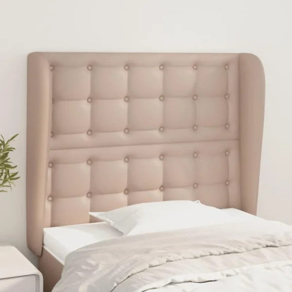 VidaXL Tête De Lit Avec Oreilles Cappuccino 103x23x118/128 Cm marque pas cher 1