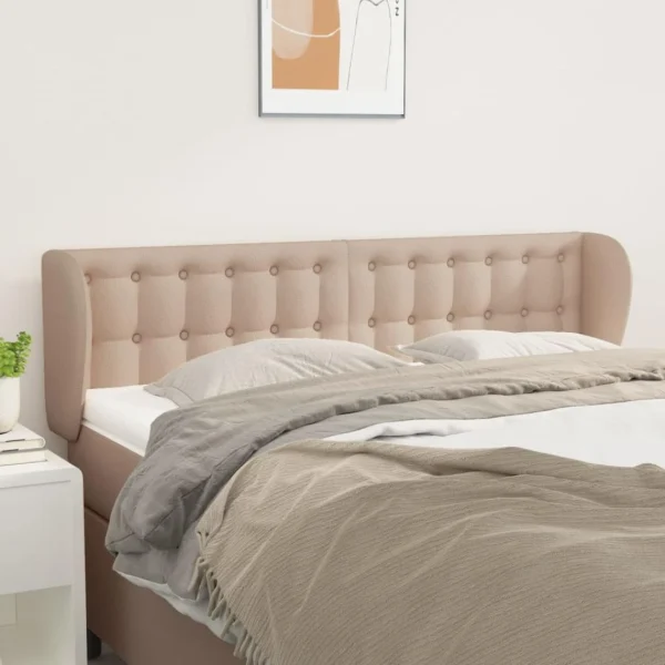 mode VidaXL Tête De Lit Avec Oreilles Cappuccino 147x23x78/88 Cm Similicui… 1