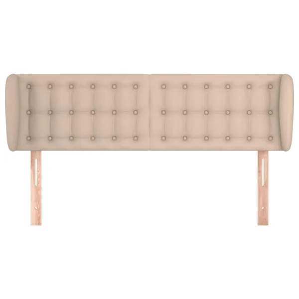 mode VidaXL Tête De Lit Avec Oreilles Cappuccino 147x23x78/88 Cm Similicui… 3