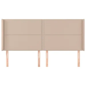 VidaXL Tête De Lit Avec Oreilles Cappuccino 163x16x118/128 Cm magasin pas cher 11