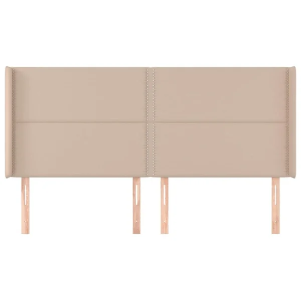 VidaXL Tête De Lit Avec Oreilles Cappuccino 163x16x118/128 Cm magasin pas cher 4