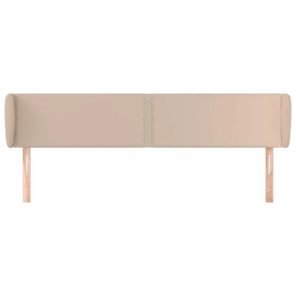 VidaXL Tête De Lit Avec Oreilles Cappuccino 163x23x78/88 Cm Similicui… Officielle 4