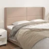 VidaXL Tête De Lit Avec Oreilles Cappuccino 183x23x118/128 Cm soldes ligne 17