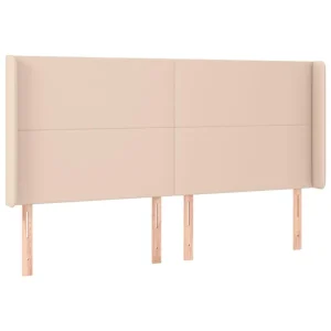 VidaXL Tête De Lit Avec Oreilles Cappuccino 203x16x118/128 Cm mode pas cher 9
