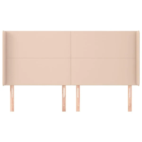 VidaXL Tête De Lit Avec Oreilles Cappuccino 203x16x118/128 Cm mode pas cher 4