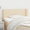 Satisfait ou Remboursé VidaXL Tête De Lit Avec Oreilles Crème 103x16x78/88 Cm Tissu 17
