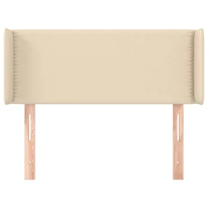 Satisfait ou Remboursé VidaXL Tête De Lit Avec Oreilles Crème 103x16x78/88 Cm Tissu 11