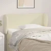 VidaXL Tête De Lit Avec Oreilles Crème 103x23x78/88 Cm Similicuir soldes pas cher 14