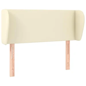 VidaXL Tête De Lit Avec Oreilles Crème 103x23x78/88 Cm Similicuir soldes pas cher 9