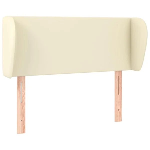 VidaXL Tête De Lit Avec Oreilles Crème 103x23x78/88 Cm Similicuir soldes pas cher 3