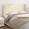 styles dernier cri VidaXL Tête De Lit Avec Oreilles Crème 163x23x118/128 Cm Similicuir 14