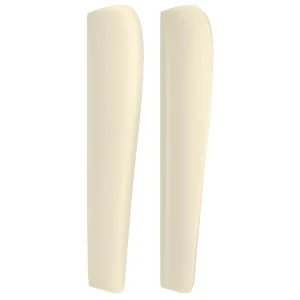 boutiqued pas cher VidaXL Tête De Lit Avec Oreilles Crème 183x23x118/128 Cm Similicuir 11