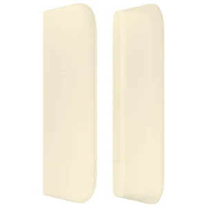Authenticité garantie VidaXL Tête De Lit Avec Oreilles Crème 203x16x78/88 Cm Similicuir 13