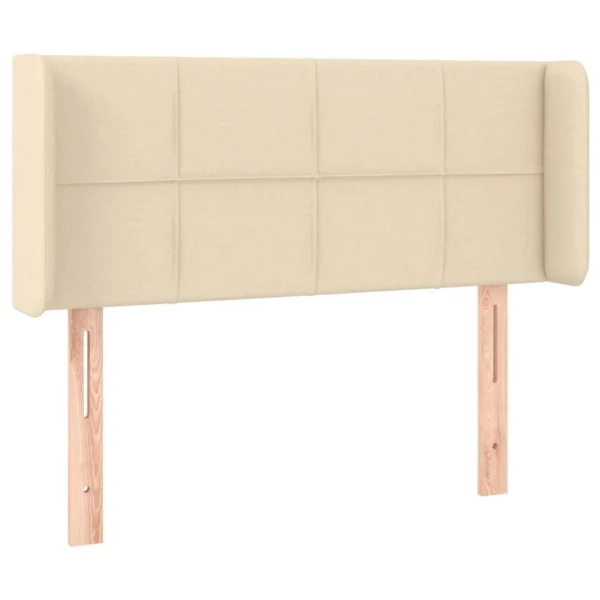 Acheter VidaXL Tête De Lit Avec Oreilles Crème 83x16x78/88 Cm Tissu 3