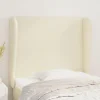 VidaXL Tête De Lit Avec Oreilles Crème 83x23x118/128 Cm Similicuir boutique pas cher 19