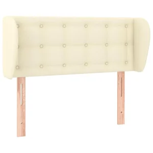 VidaXL Tête De Lit Avec Oreilles Crème 83x23x78/88 Cm Similicuir prix pas cher 9