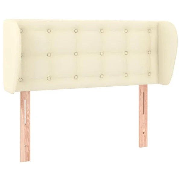 VidaXL Tête De Lit Avec Oreilles Crème 83x23x78/88 Cm Similicuir prix pas cher 3