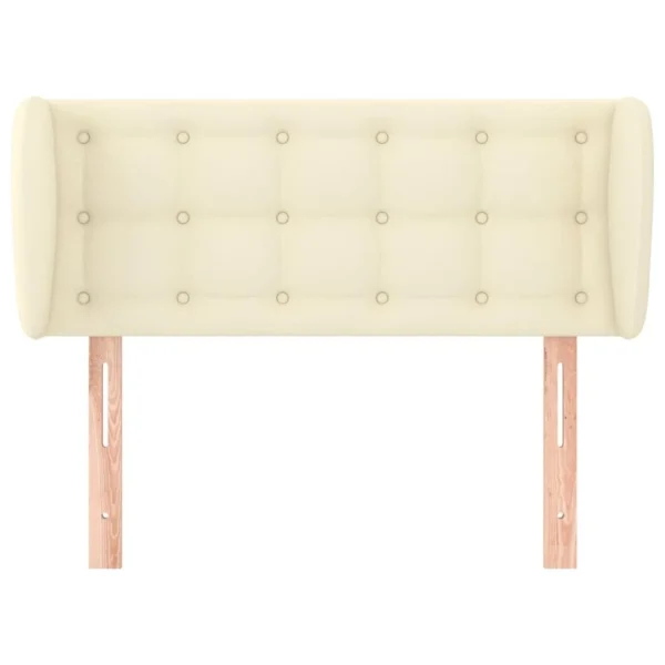 VidaXL Tête De Lit Avec Oreilles Crème 83x23x78/88 Cm Similicuir prix pas cher 4