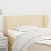 garantis authentique VidaXL Tête De Lit Avec Oreilles Crème 83x23x78/88 Cm Tissu 17