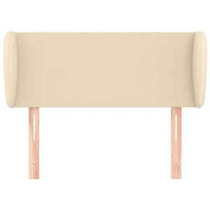 garantis authentique VidaXL Tête De Lit Avec Oreilles Crème 83x23x78/88 Cm Tissu 11