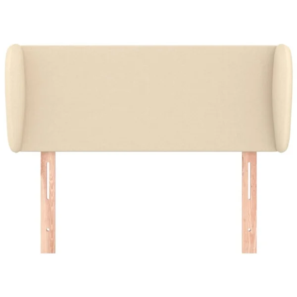 garantis authentique VidaXL Tête De Lit Avec Oreilles Crème 83x23x78/88 Cm Tissu 4