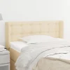 VidaXL Tête De Lit Avec Oreilles Crème 93x16x78/88 Cm Tissu Protections acheteurs 17