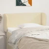 VidaXL Tête De Lit Avec Oreilles Crème 93x23x78/88 Cm Similicuir à prix d'occasion 17