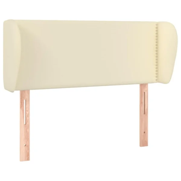 VidaXL Tête De Lit Avec Oreilles Crème 93x23x78/88 Cm Similicuir à prix d'occasion 3