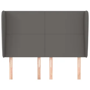 VidaXL Tête De Lit Avec Oreilles Gris 147x23x118/128 Cm Similicuir Retour Facile et Gratuit 11