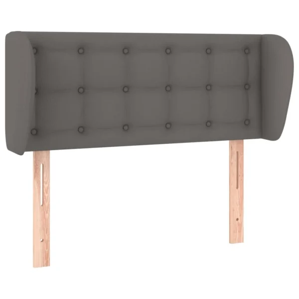 VidaXL Tête De Lit Avec Oreilles Gris 83x23x78/88 Cm Similicuir magasin paris 3