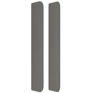 VidaXL Tête De Lit Avec Oreilles Gris 93x16x118/128 Cm Similicuir excellent qulity 13