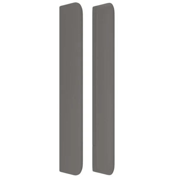 VidaXL Tête De Lit Avec Oreilles Gris 93x16x118/128 Cm Similicuir excellent qulity 5