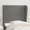 VidaXL Tête De Lit Avec Oreilles Gris 93x23x118/128 Cm Similicuir meilleur cadeau 19