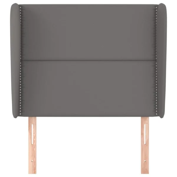 VidaXL Tête De Lit Avec Oreilles Gris 93x23x118/128 Cm Similicuir meilleur cadeau 4