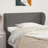 VidaXL Tête De Lit Avec Oreilles Gris 93x23x78/88 Cm Similicuir magasin france 17