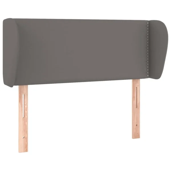 VidaXL Tête De Lit Avec Oreilles Gris 93x23x78/88 Cm Similicuir magasin france 3