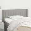 VidaXL Tête De Lit Avec Oreilles Gris Clair 103x16x78/88 Cm Tissu Nouvelle tendance 19